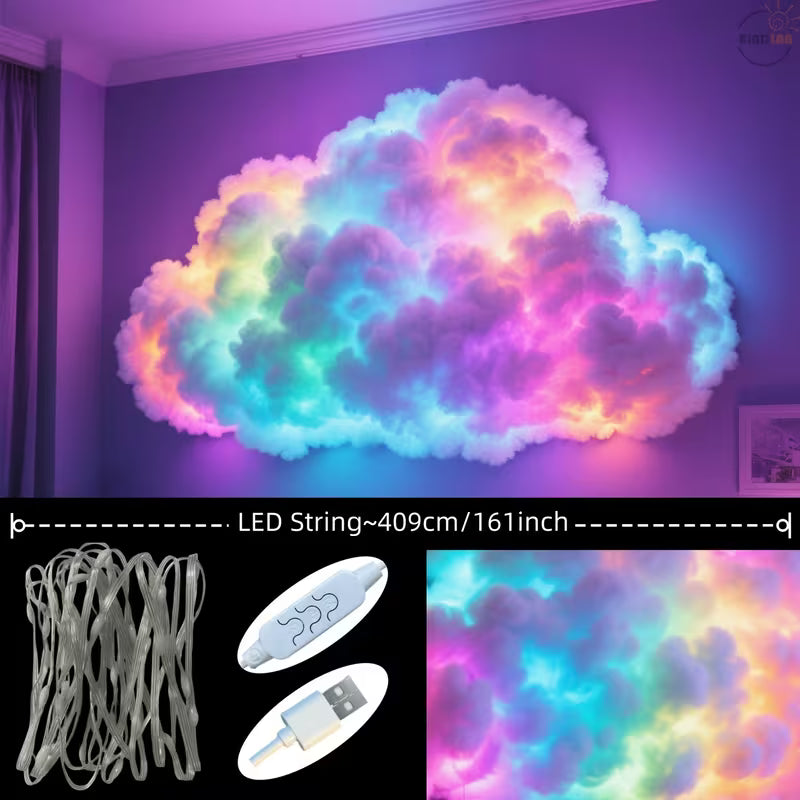 DIY 3D Cloud Light – RGBIC Thunder Cloud Lamp
