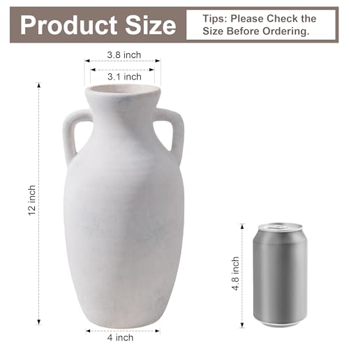 Ceramic Flower Vase with Handles
