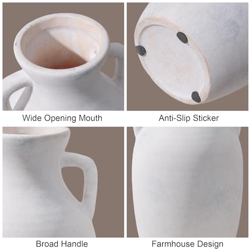 Ceramic Flower Vase with Handles