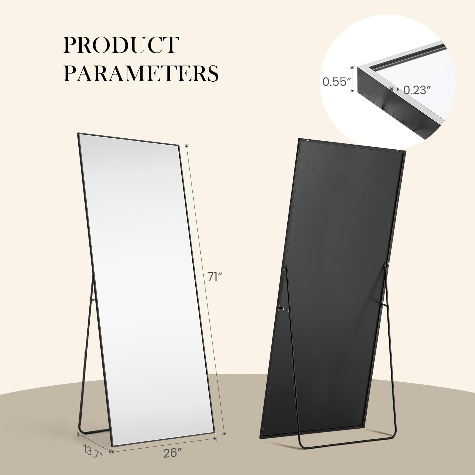 Lumière Arch™ Full-Length Mirror