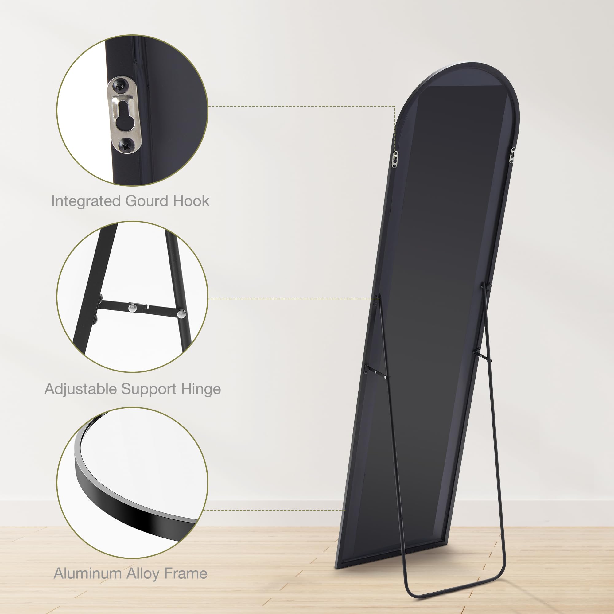 Lumière Arch™ Full-Length Mirror