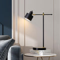 Mid Century Modern Desk Lamp – Adjustable LED Table Lamp with Gold & Matte Finish | Bedside, Office & Living Room