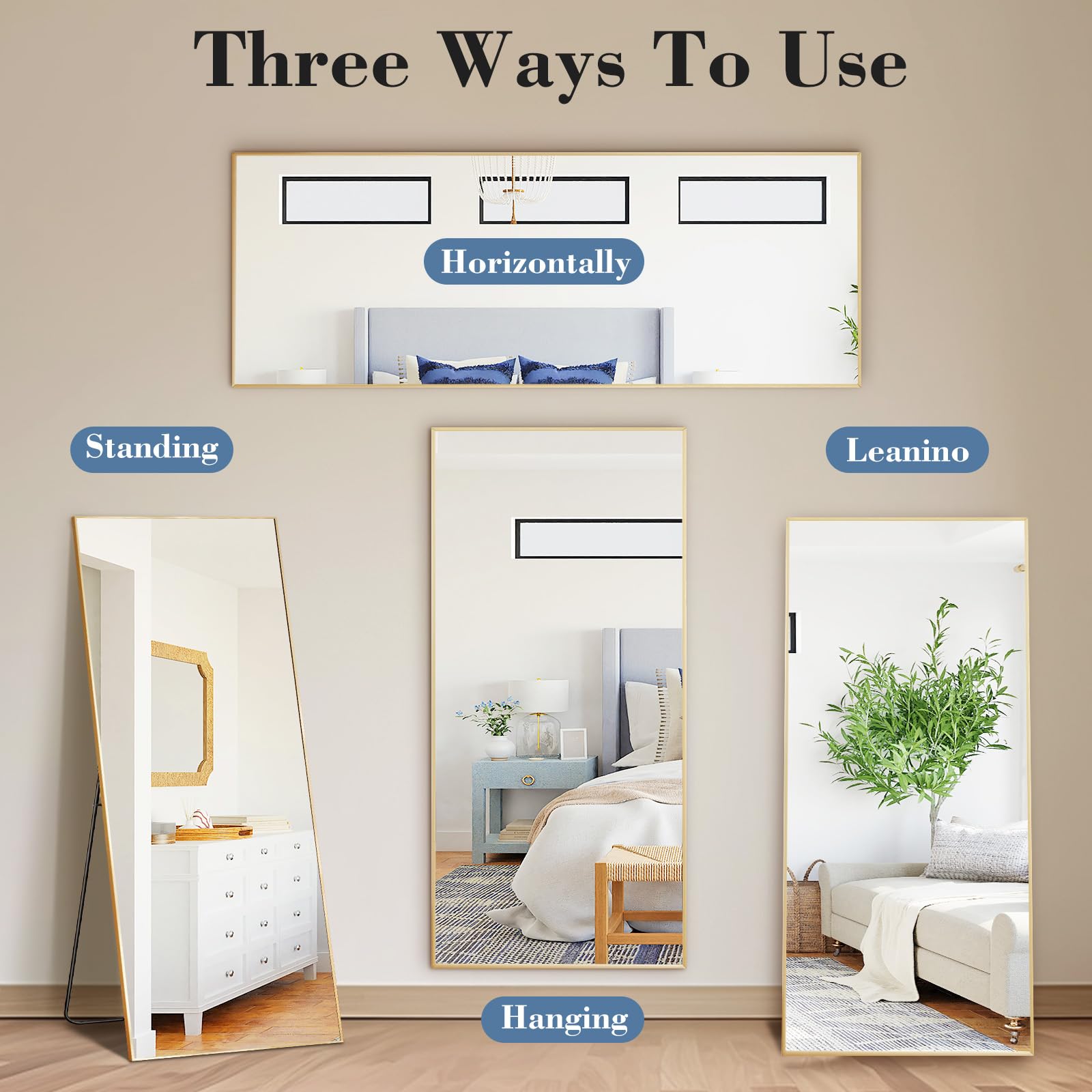 Lumière Arch™ Full-Length Mirror