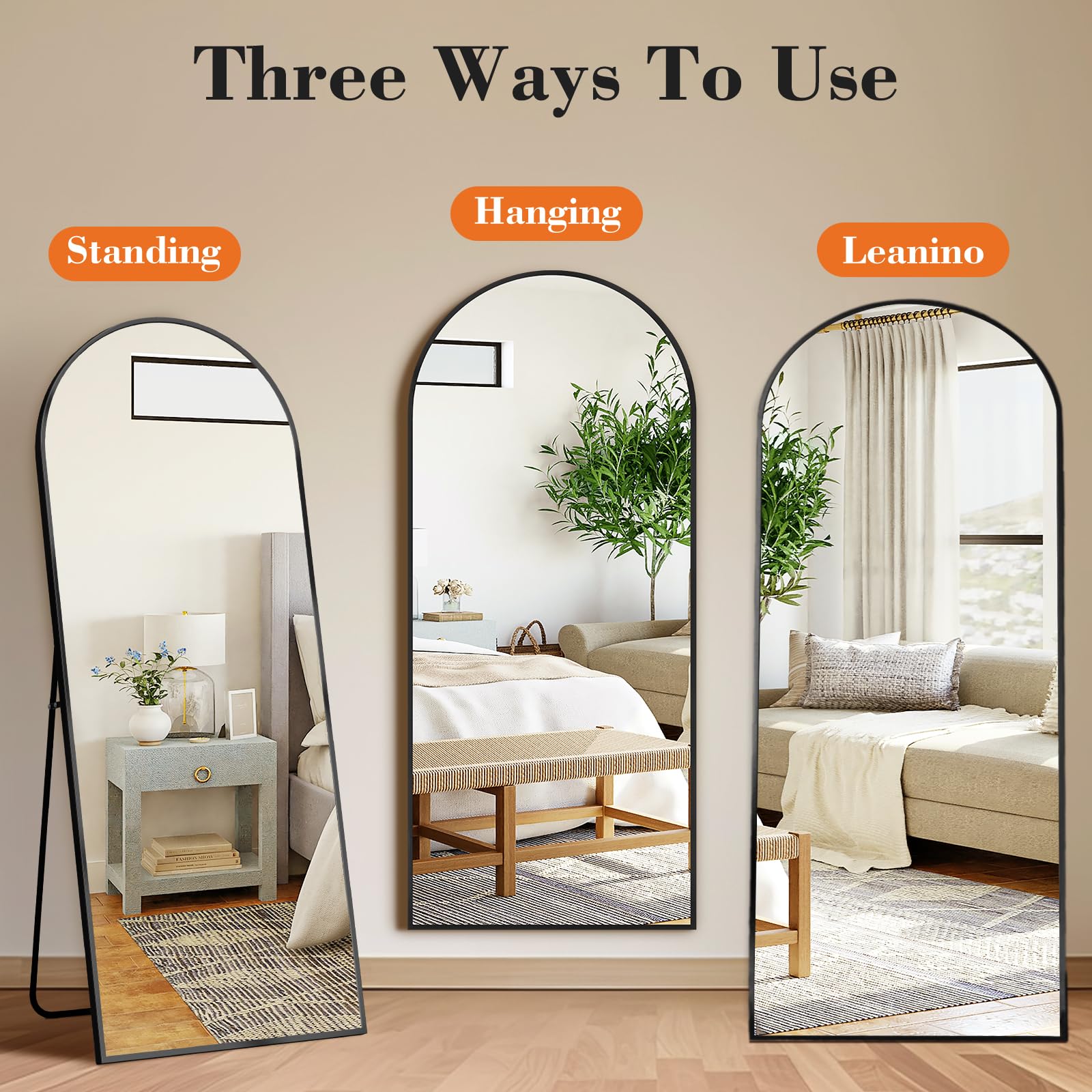 Lumière Arch™ Full-Length Mirror