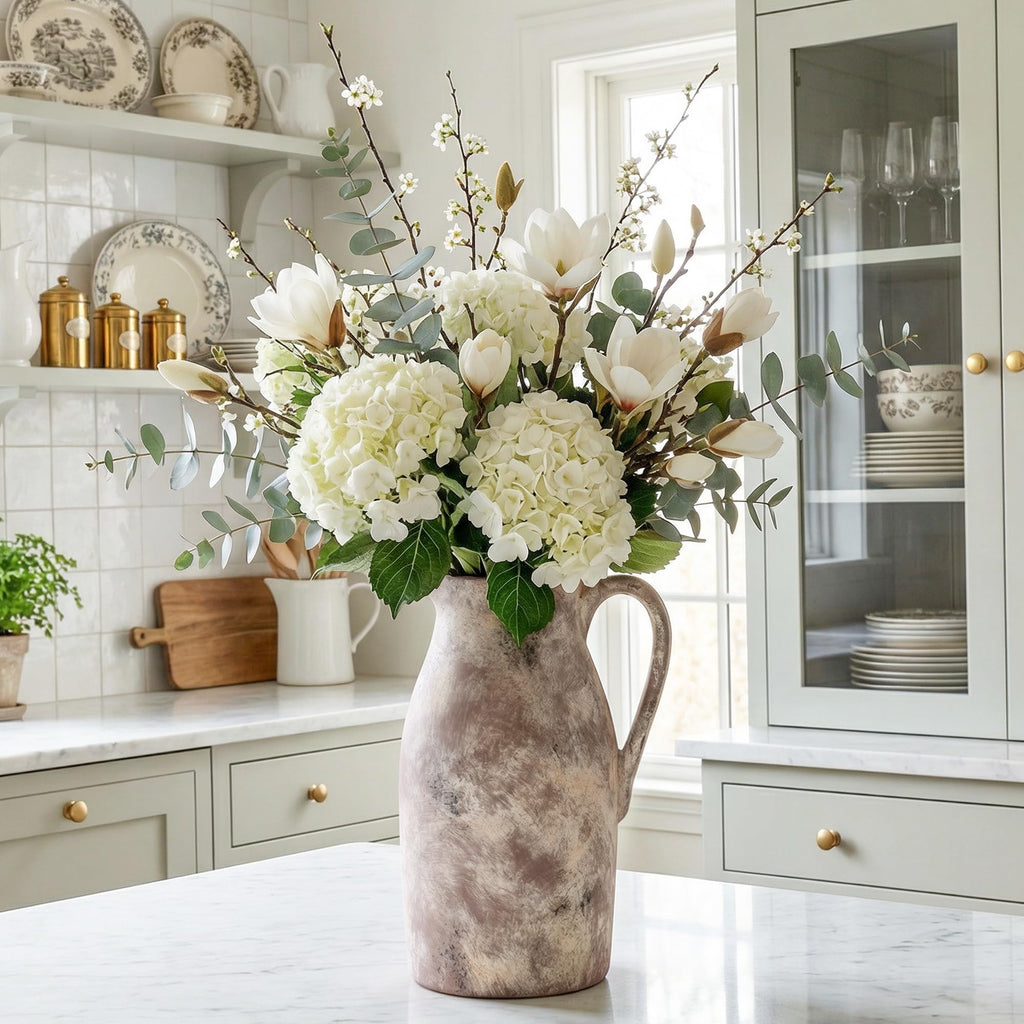Ceramic Flower Vase with Handles