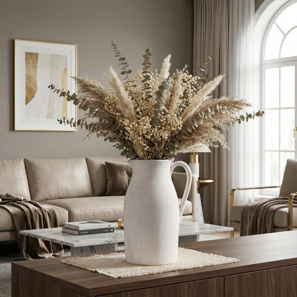 Ceramic Flower Vase with Handles
