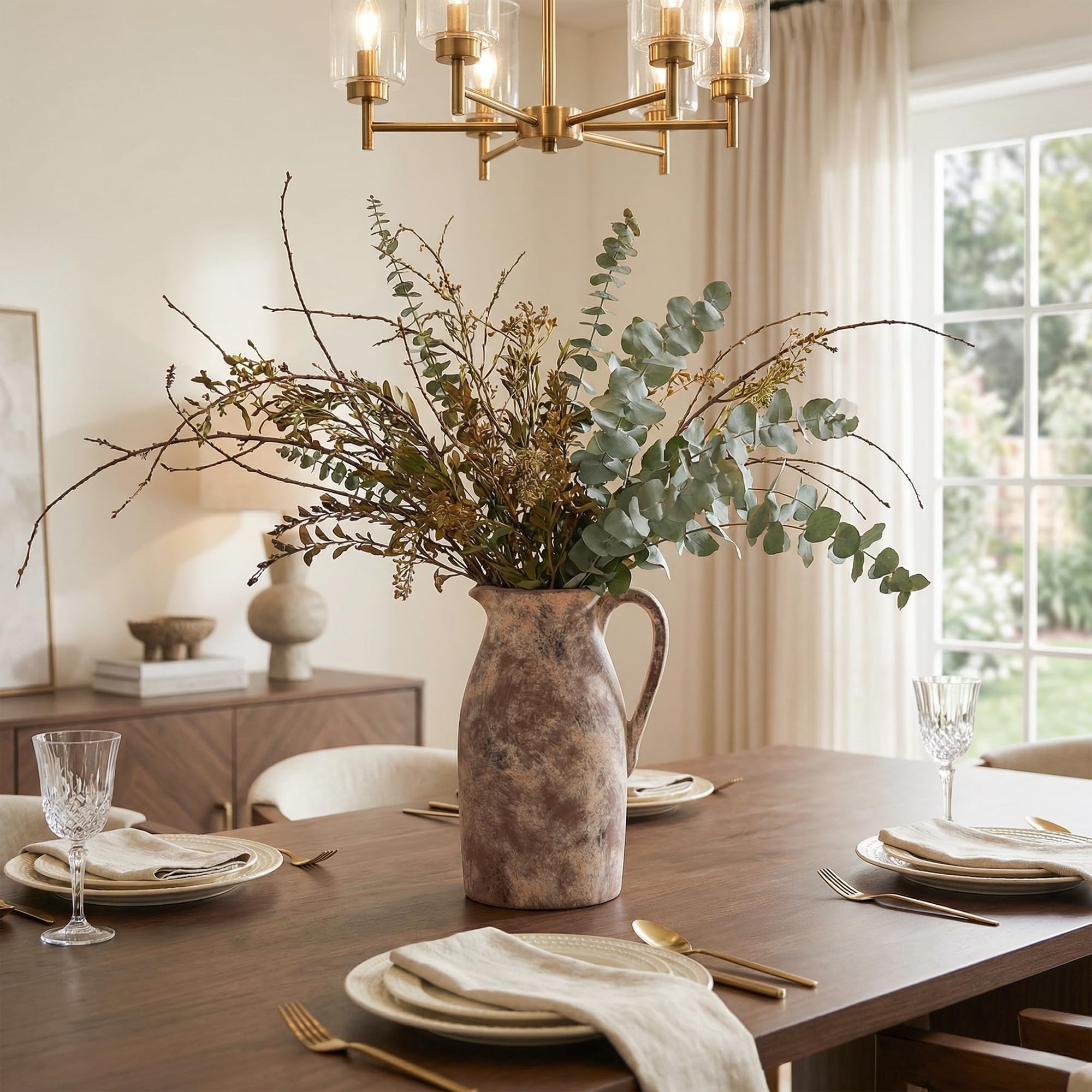 Ceramic Flower Vase with Handles