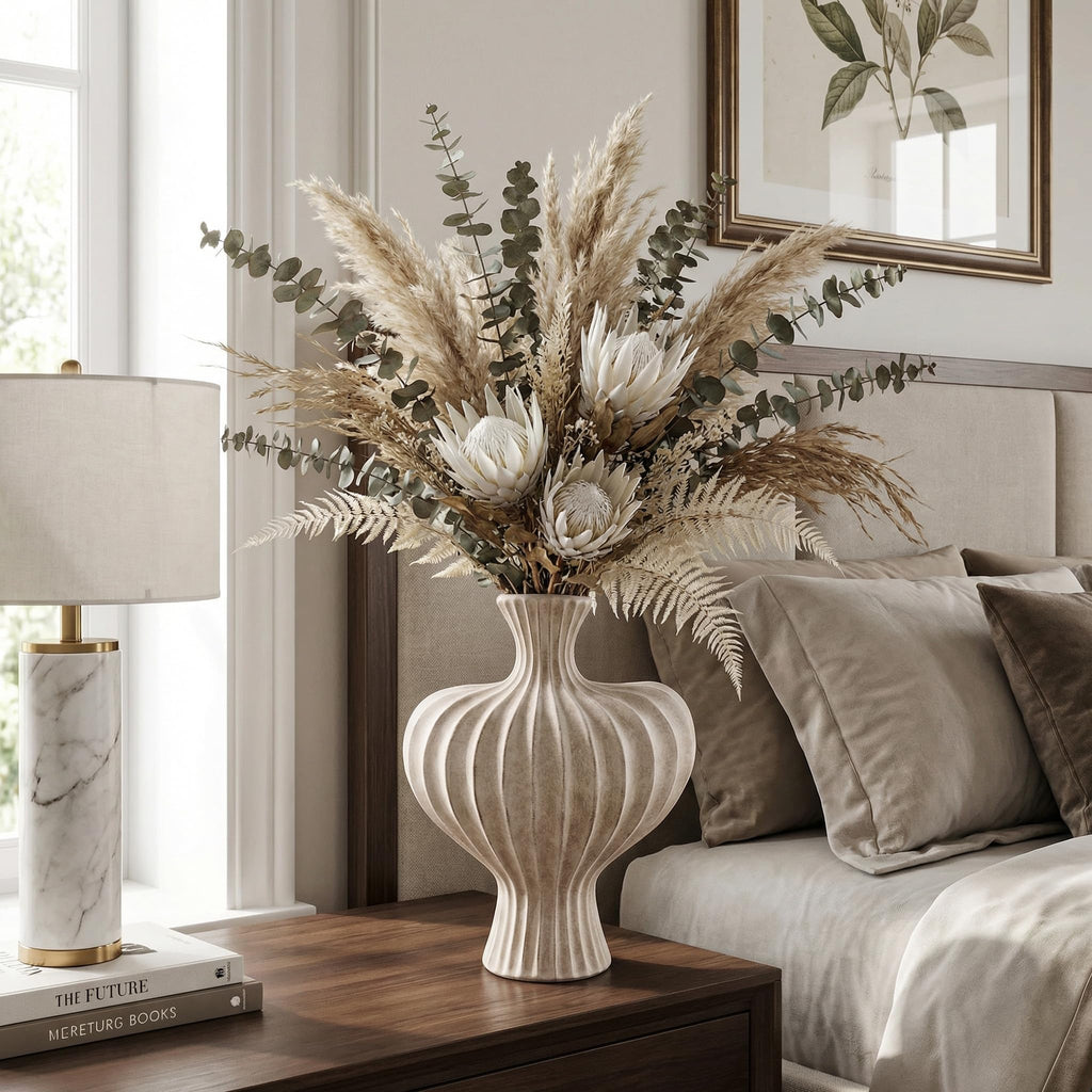 Ceramic Flower Vase with Handles