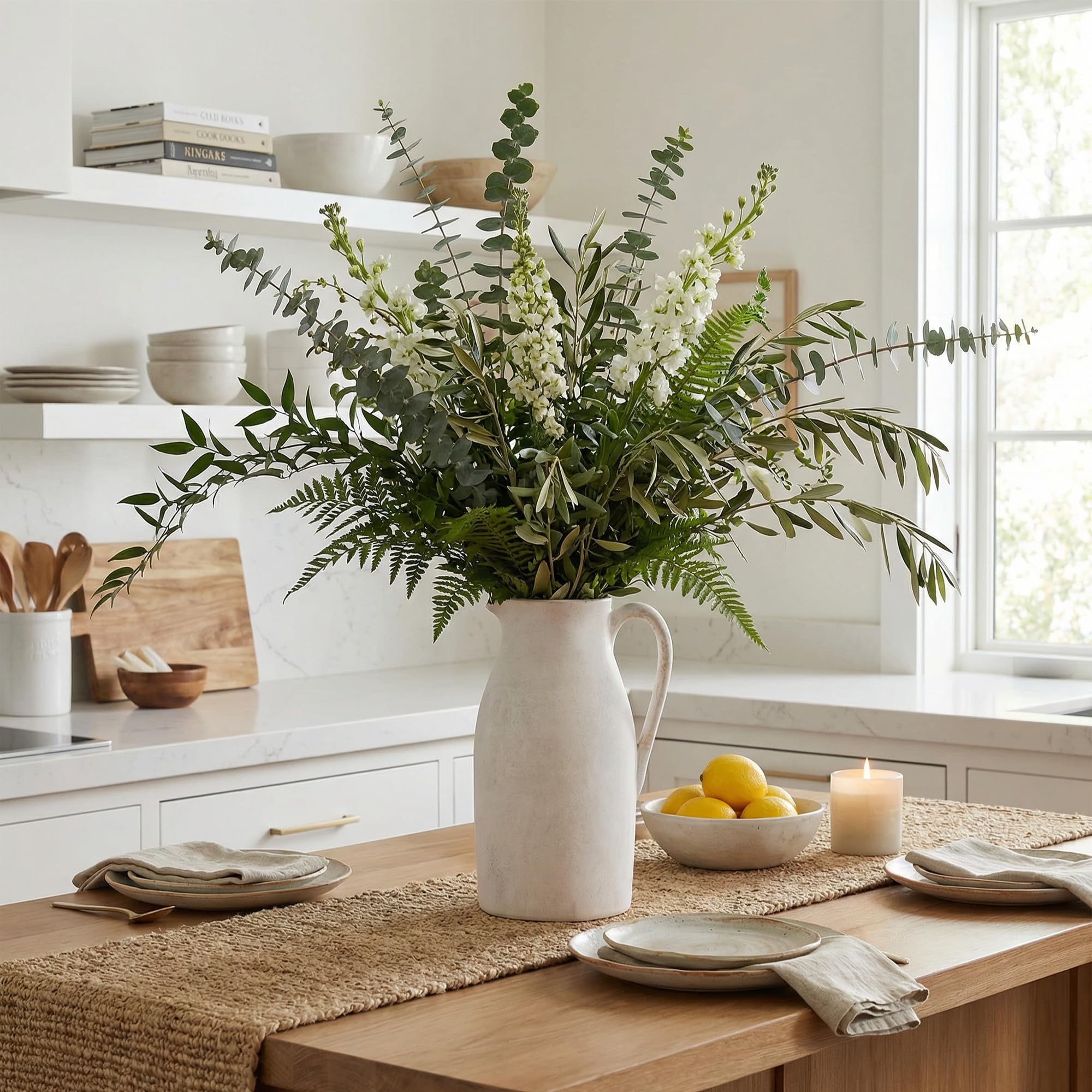 Ceramic Flower Vase with Handles