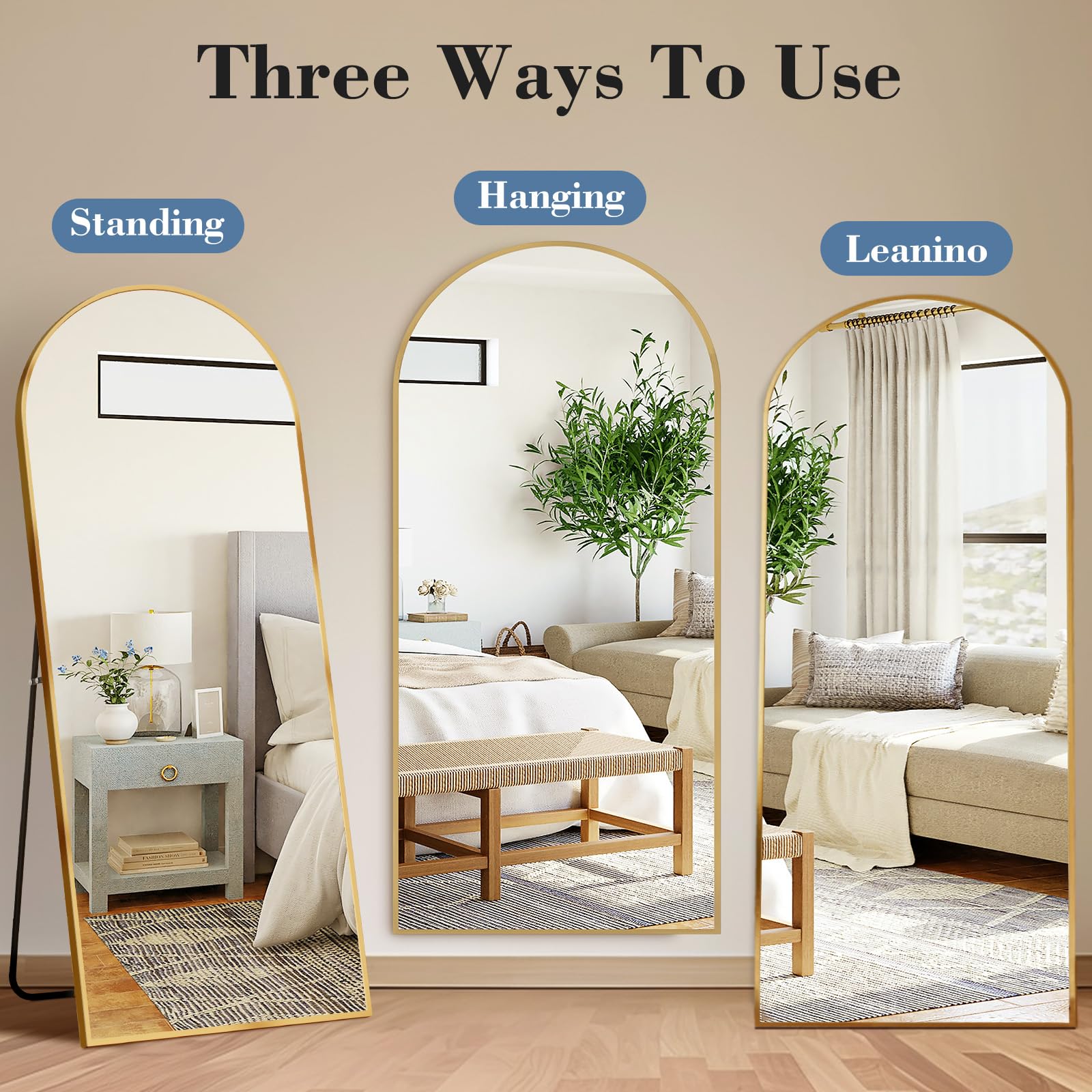 Lumière Arch™ Full-Length Mirror