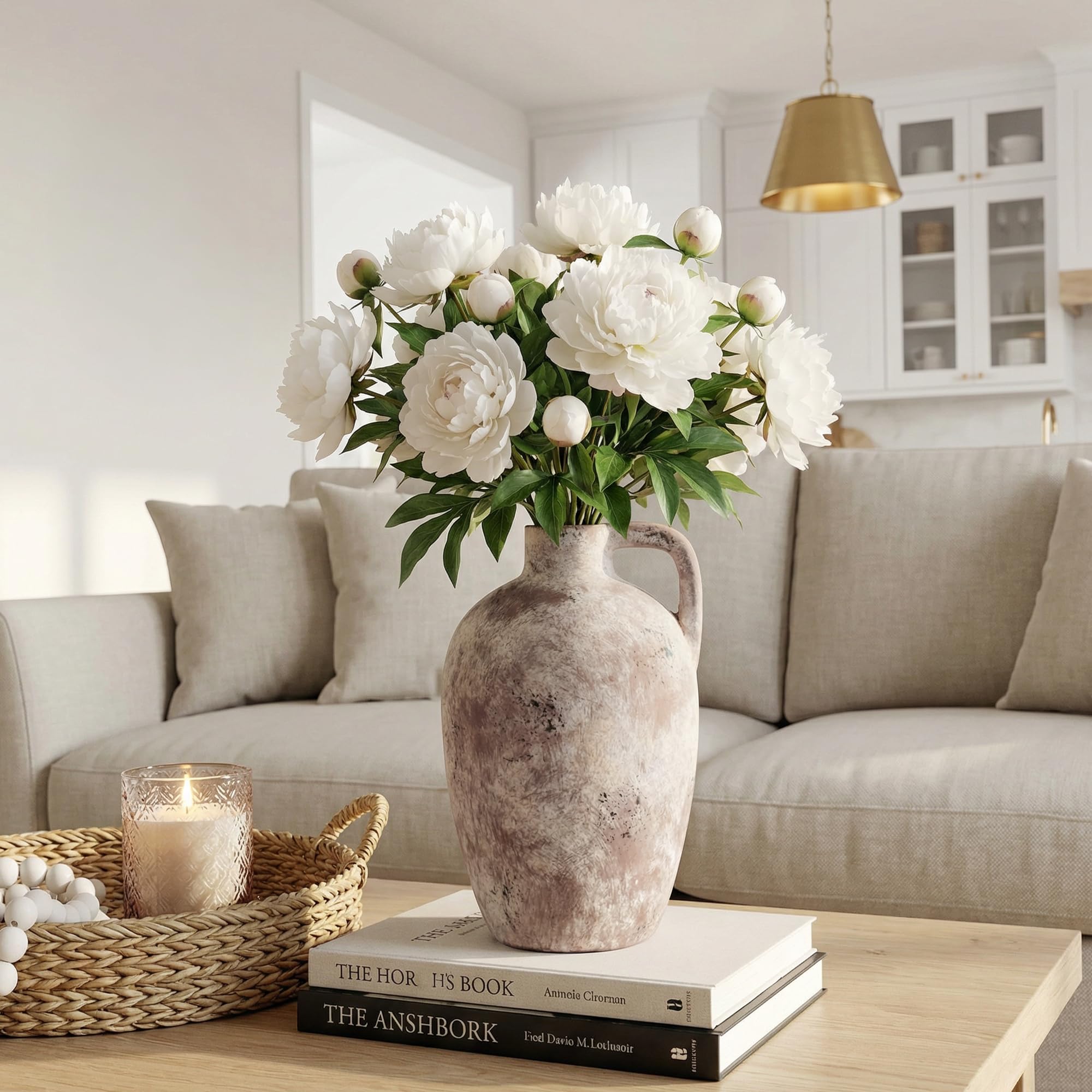 Ceramic Flower Vase with Handles