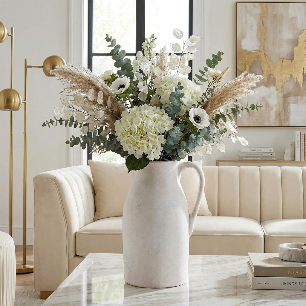 Ceramic Flower Vase with Handles